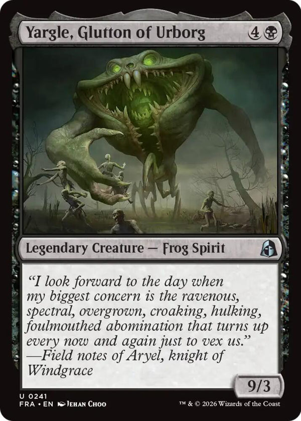 Yargle, Glutton of Urborg (FRA 241) - Magic: The Gathering