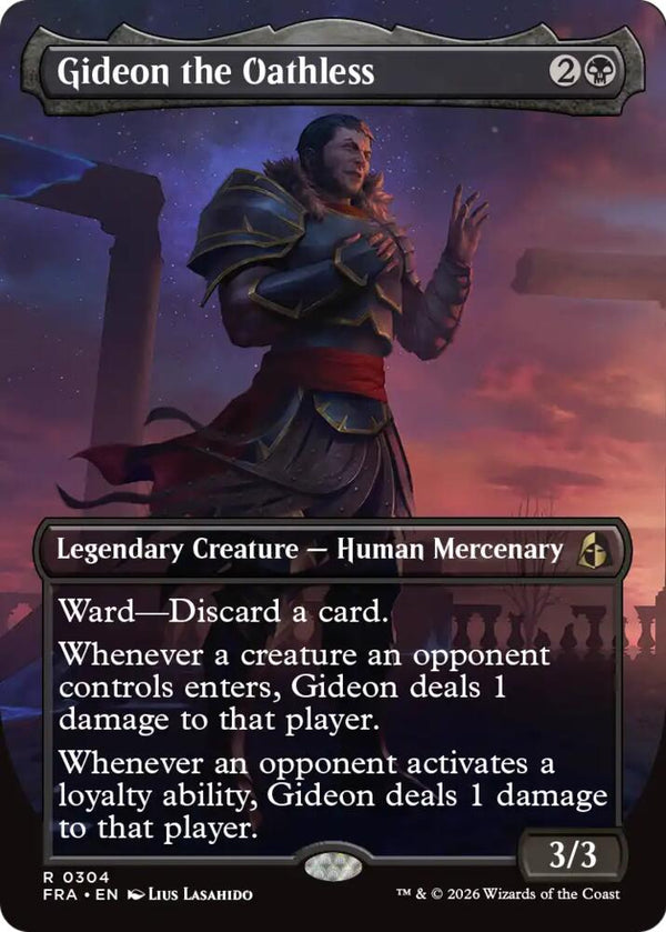 Gideon the Oathless (Borderless) (FRA 304) - Magic: The Gathering