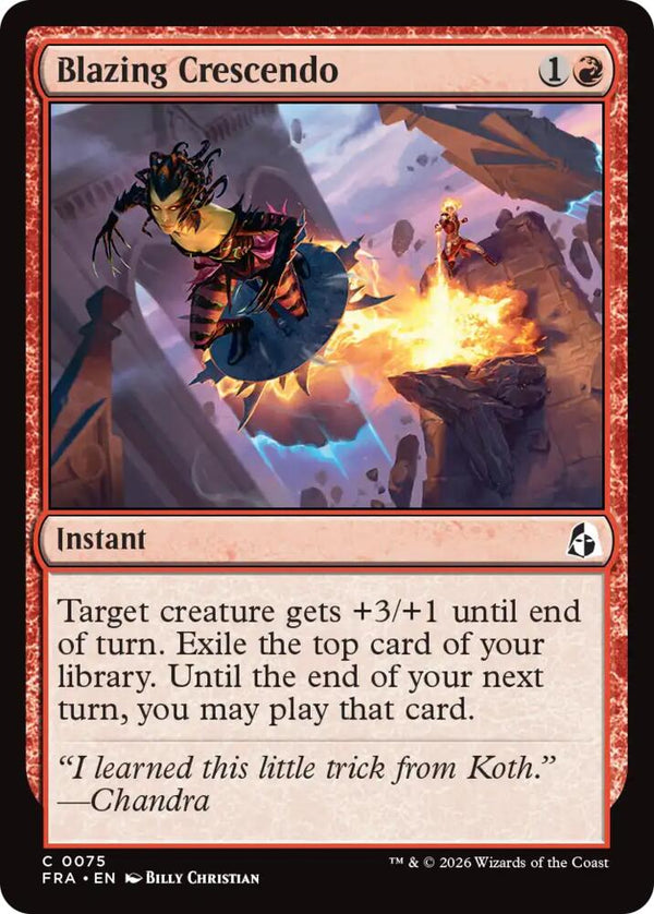 Blazing Crescendo (FRA 75) - Magic: The Gathering