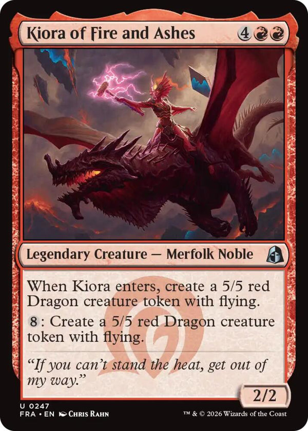 Kiora of Fire and Ashes (FRA 247) - Magic: The Gathering