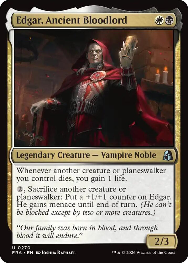 Edgar, Ancient Bloodlord (FRA 270) - Magic: The Gathering