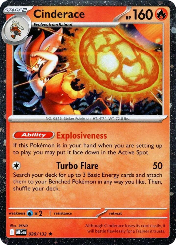 Cinderace - 028/132 (Cosmos Holo) (BLE 028/132) - Pokémon