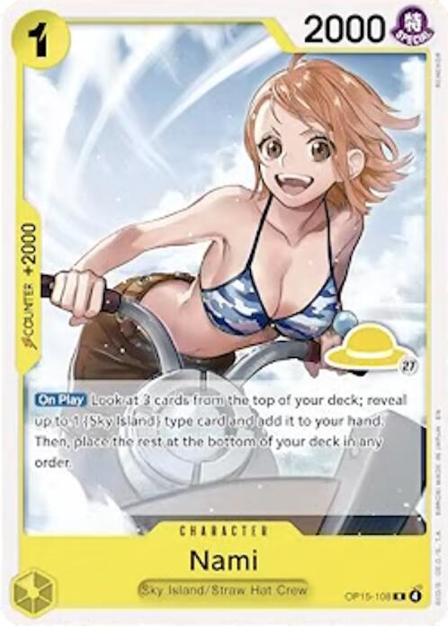 Nami (Luffy Deck) (SD01 OP15-108) - One Piece Card Game