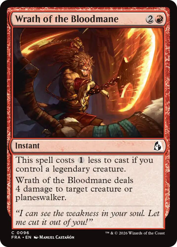 Wrath of the Bloodmane (FRA 96) - Magic: The Gathering