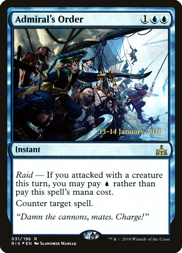 Admiral's Order - Magic: The Gathering