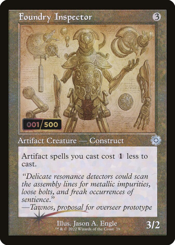 Foundry Inspector (Schematic) (Serial Numbered) - Magic: The Gathering