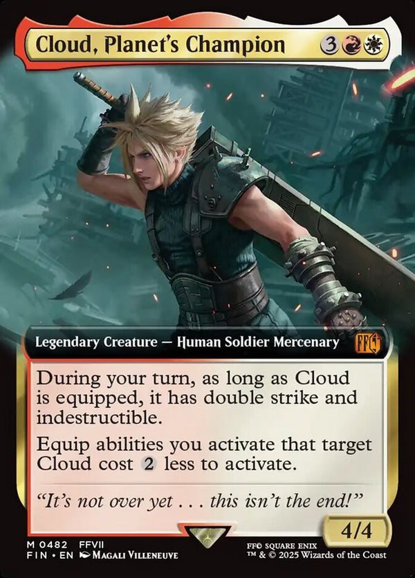 Cloud, Planet's Champion (Extended Art) - Magic: The Gathering