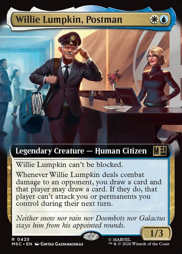 Willie Lumpkin, Postman (Extended Art) - Magic: The Gathering