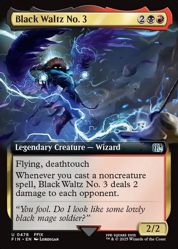 Black Waltz No. 3 (Extended Art) - Magic: The Gathering