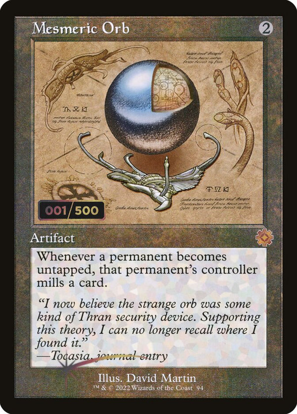 Mesmeric Orb (Schematic) (Serial Numbered) - Magic: The Gathering