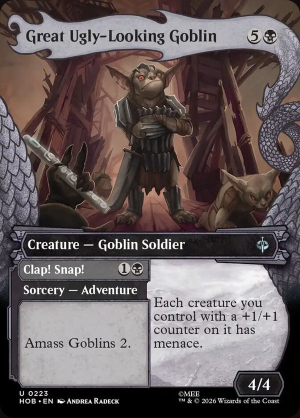 Great Ugly-Looking Goblin (Showcase) (HOB 223) - Magic: The Gathering