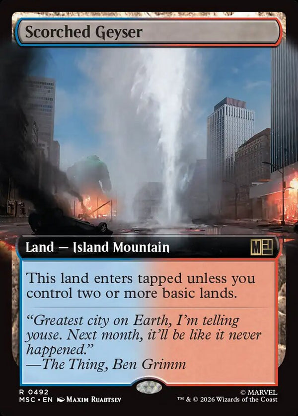 Scorched Geyser (Extended Art) - Magic: The Gathering