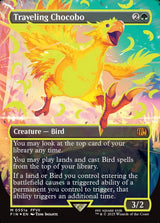 Traveling Chocobo (Borderless) (Neon Ink Yellow) - Magic: The Gathering