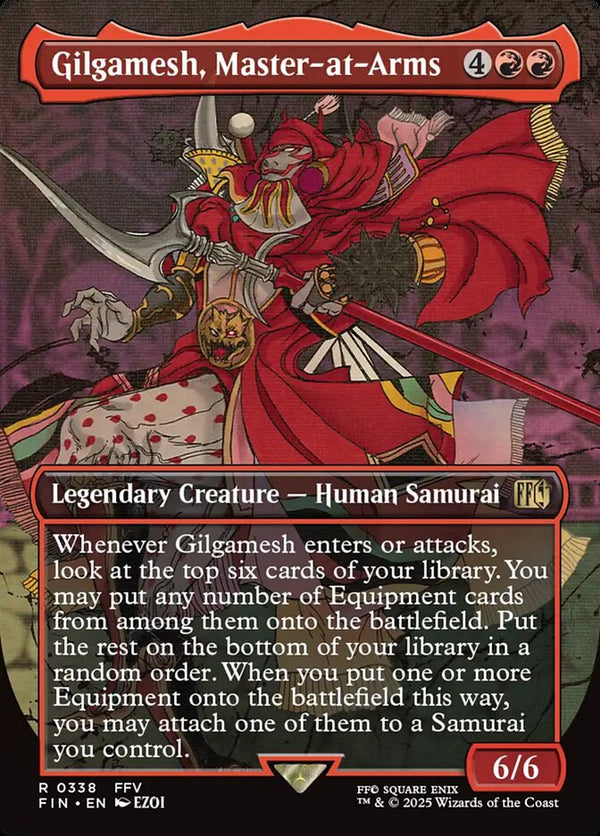 Gilgamesh, Master-at-Arms (Borderless) - Magic: The Gathering