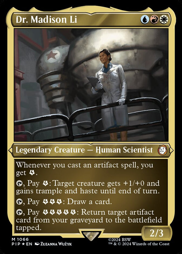 Dr. Madison Li (Display Commander) - Thick Stock - Magic: The Gathering