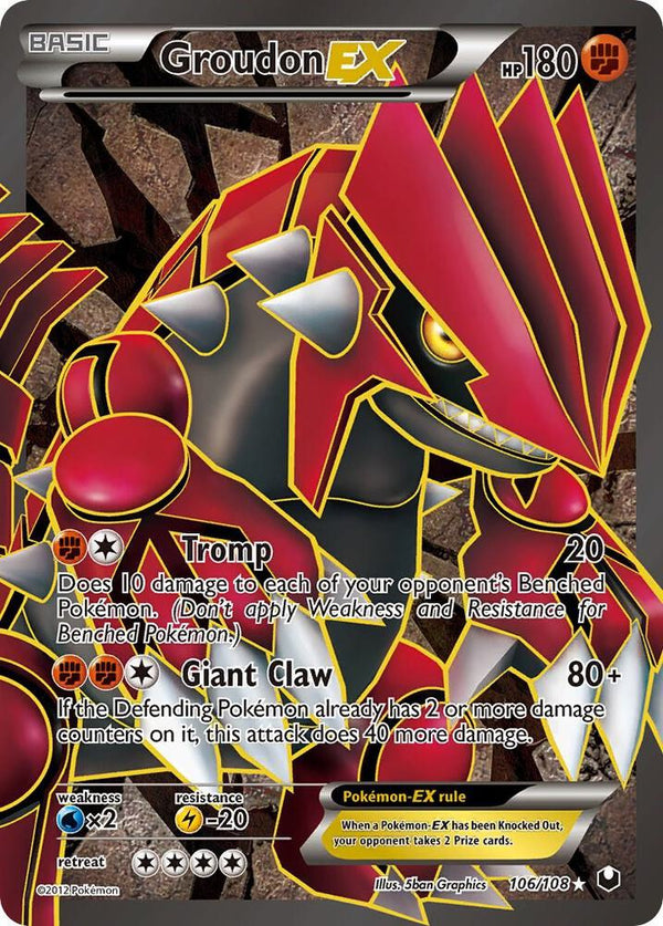 Groudon EX (106 Full Art) - Pokémon