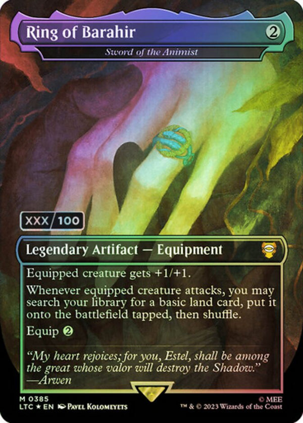 Ring of Barahir - Sword of the Animist (Serial Numbered) - Magic: The Gathering