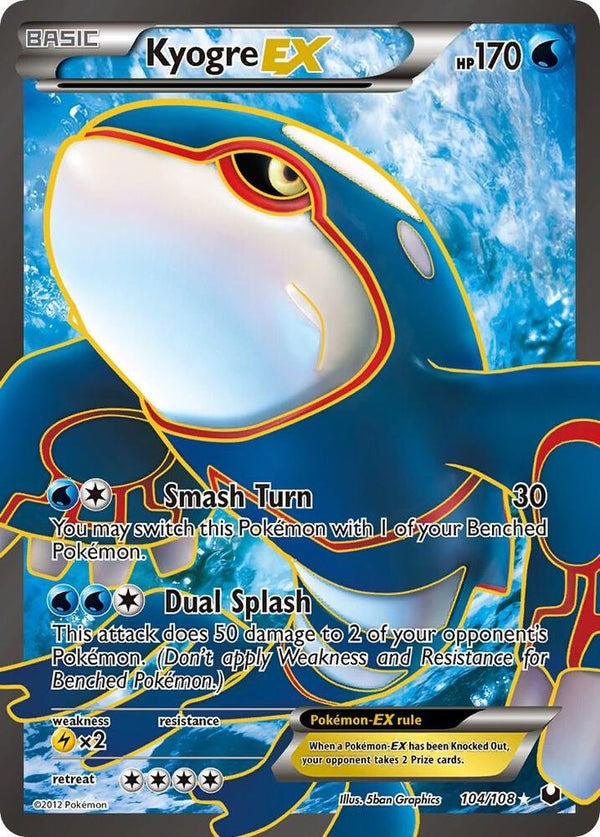 Kyogre EX (104 Full Art) - Pokémon