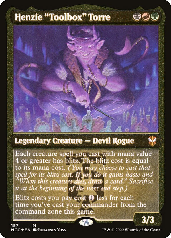 Henzie "Toolbox" Torre (Display Commander) - Thick Stock - Magic: The Gathering