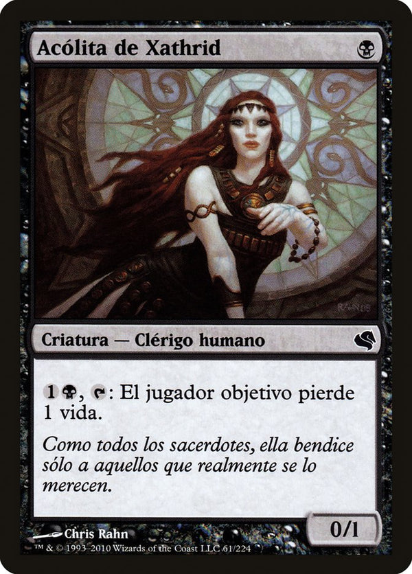 Acolyte of Xathrid (Spanish) - "Acolita de Xathrid" - Magic: The Gathering