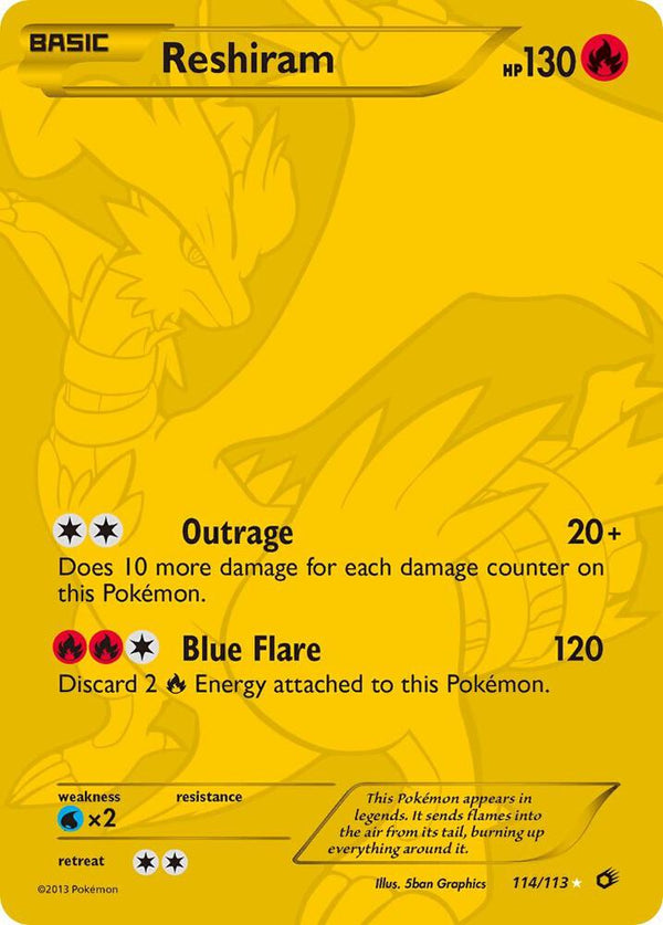 Reshiram (114 Full Art Secret Rare) - Pokémon