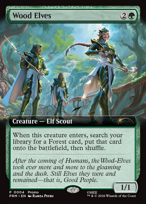 Wood Elves (Extended Art) - Magic: The Gathering