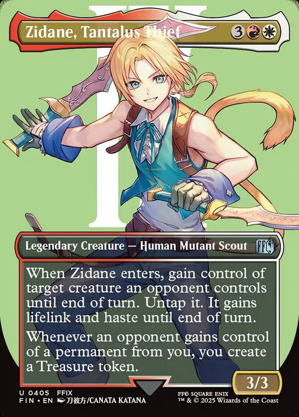 Zidane, Tantalus Thief (Borderless) - Magic: The Gathering