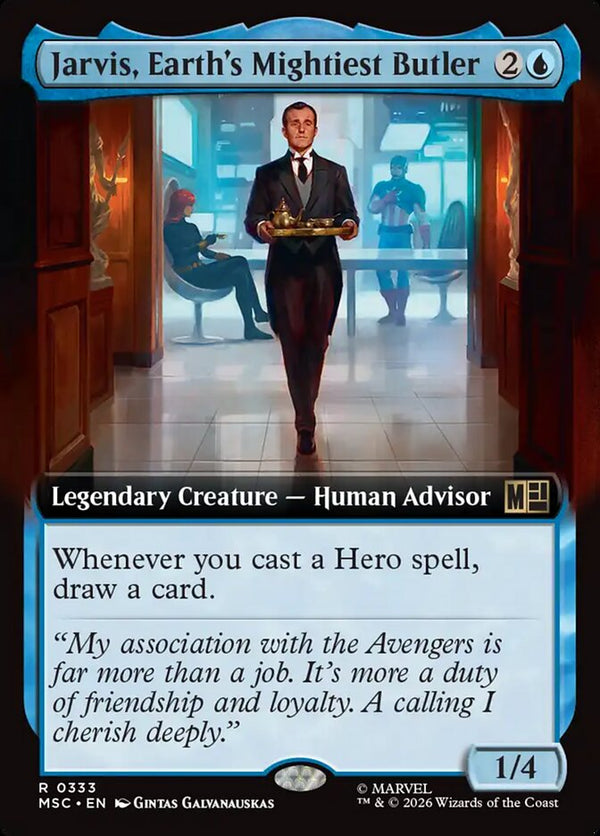 Jarvis, Earth's Mightiest Butler (Extended Art) - Magic: The Gathering