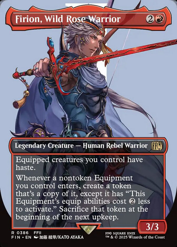 Firion, Wild Rose Warrior (Borderless) - Magic: The Gathering