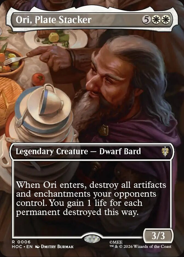 Ori, Plate Stacker (Borderless) - Magic: The Gathering