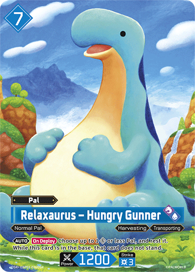 Relaxaurus - Hungry Gunner (OSR) (EBP01-026OSR) - Palworld