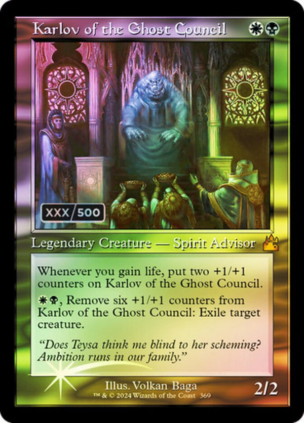 Karlov of the Ghost Council (Retro Frame) (Serial Numbered) - Magic: The Gathering