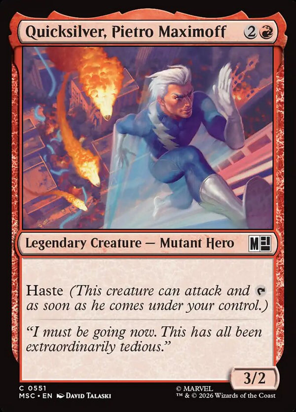 Quicksilver, Pietro Maximoff (0551) - Magic: The Gathering