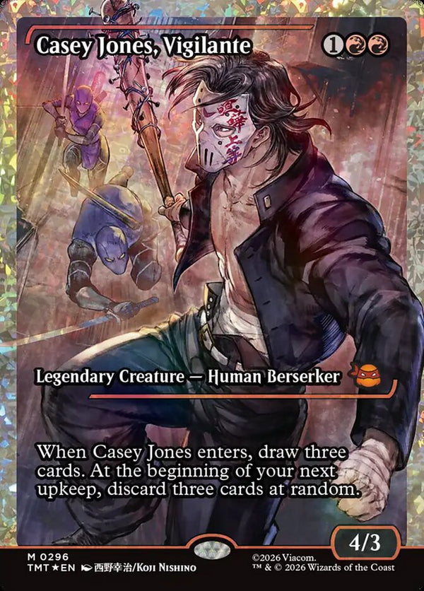 Casey Jones, Vigilante (0296) (Showcase) (Fracture Foil) - Magic: The Gathering