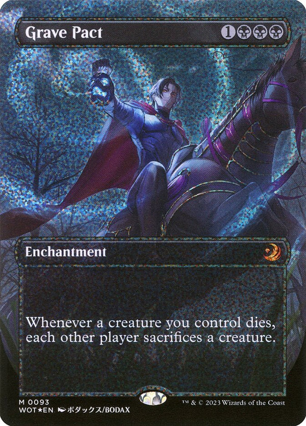 Grave Pact (Anime Borderless) (Confetti Foil) - Magic: The Gathering