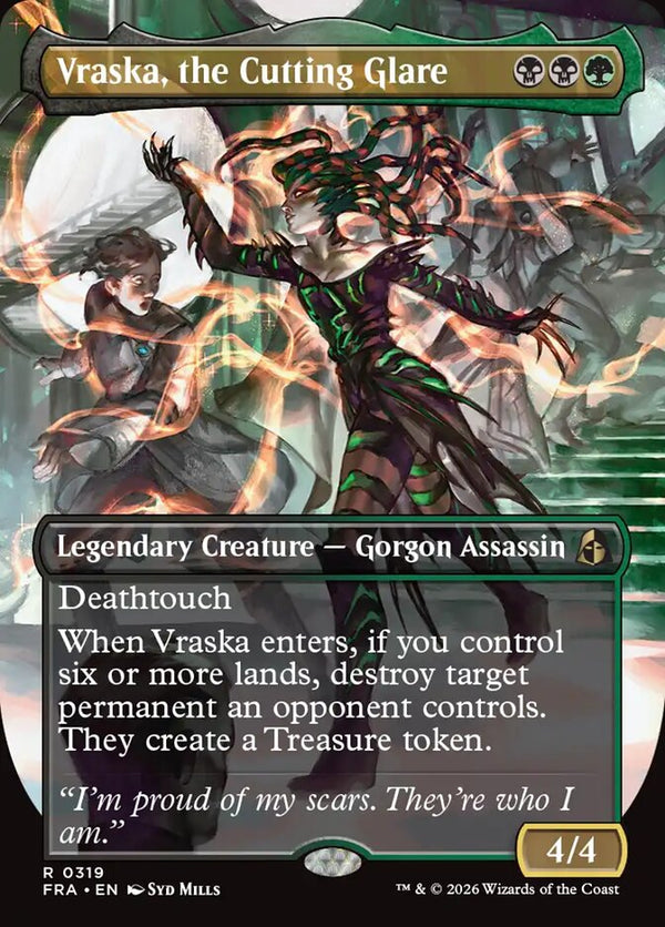 Vraska, the Cutting Glare (Borderless) (FRA 319) - Magic: The Gathering