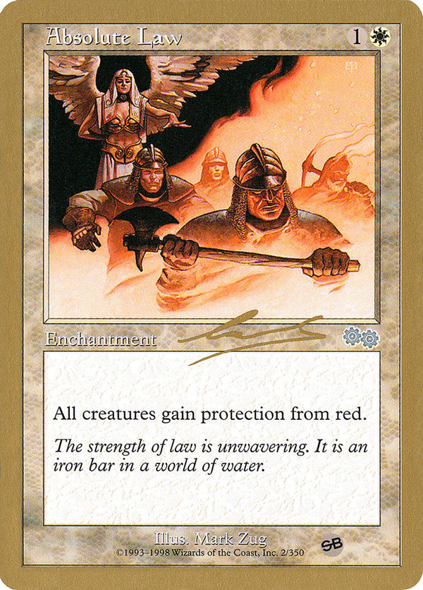 Absolute Law - 2000 Nicolas Labarre (USG) (SB) - Magic: The Gathering