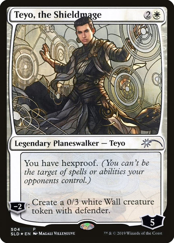 Teyo, the Shieldmage (Stained Glass) - Magic: The Gathering