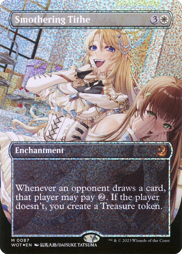 Smothering Tithe (Anime Borderless) (Confetti Foil) - Magic: The Gathering