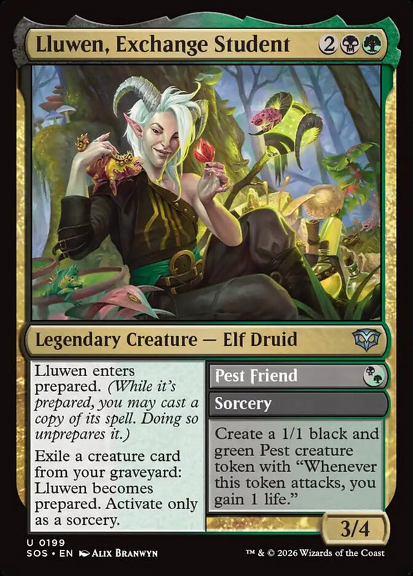 Lluwen, Exchange Student - Magic: The Gathering