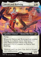 Falcon and Redwing (Extended Art) - Magic: The Gathering