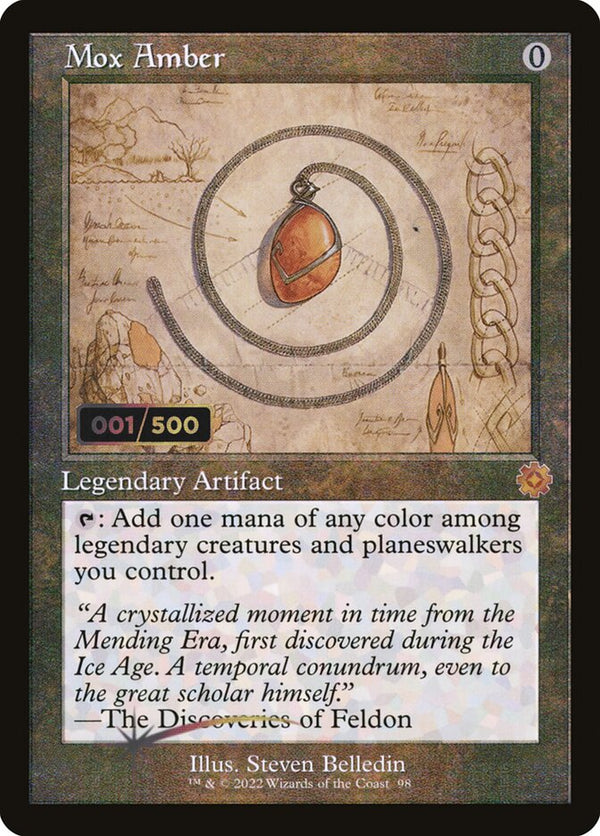 Mox Amber (Schematic) (Serial Numbered) - Magic: The Gathering