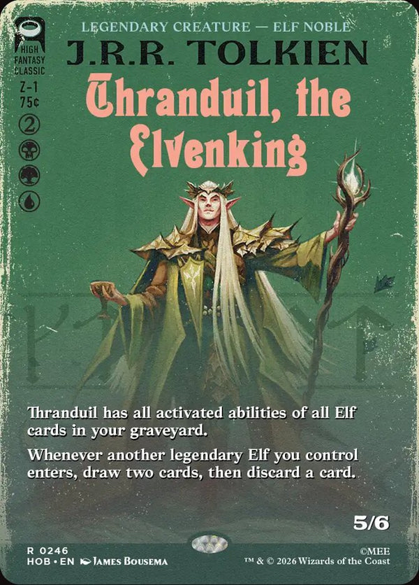 Thranduil, the Elvenking (Borderless) (HOB 246) - Magic: The Gathering