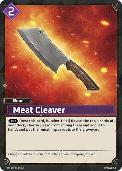 Meat Cleaver (SR) (EBP01-093SR) - Palworld