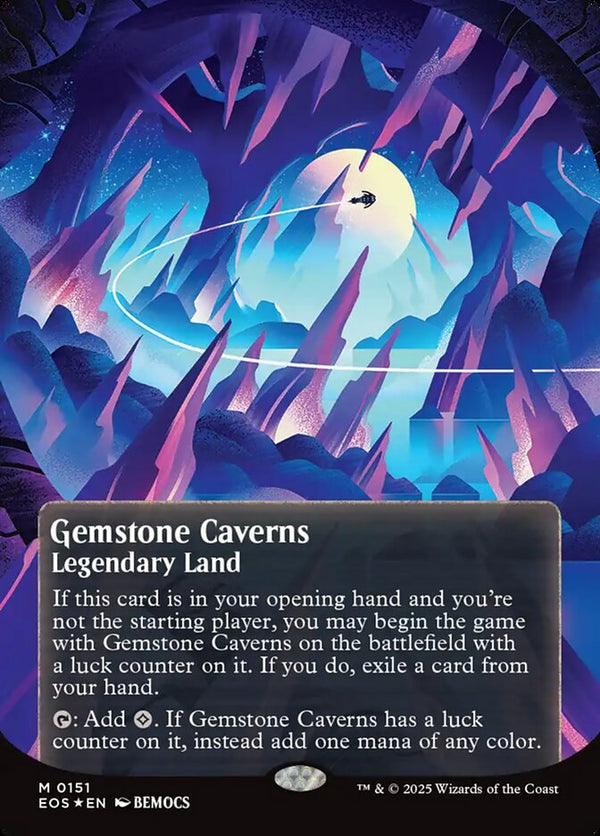 Gemstone Caverns (0151) (Borderless) (Galaxy Foil) - Magic: The Gathering