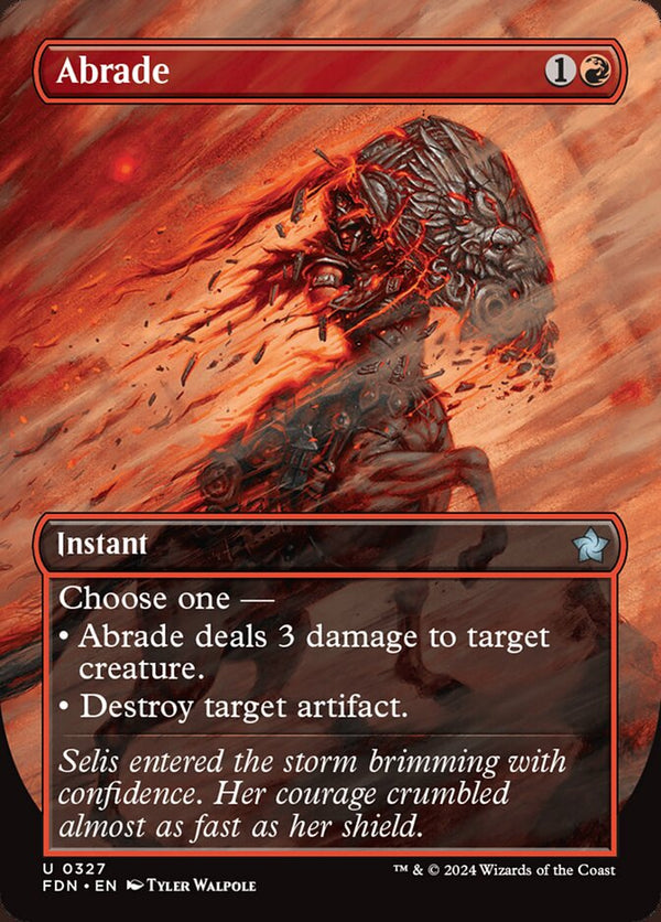 Abrade (Borderless) - Magic: The Gathering