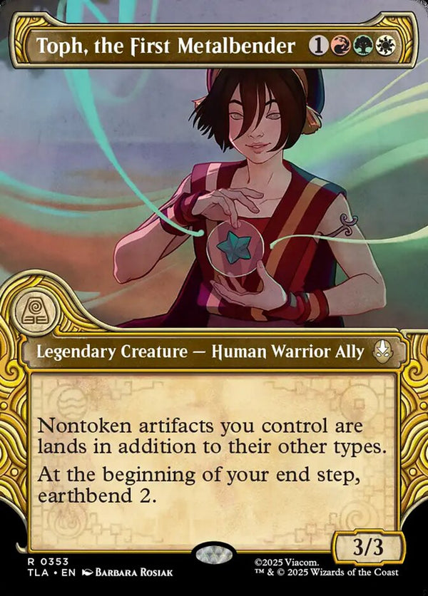 Toph, the First Metalbender (Showcase) - Magic: The Gathering