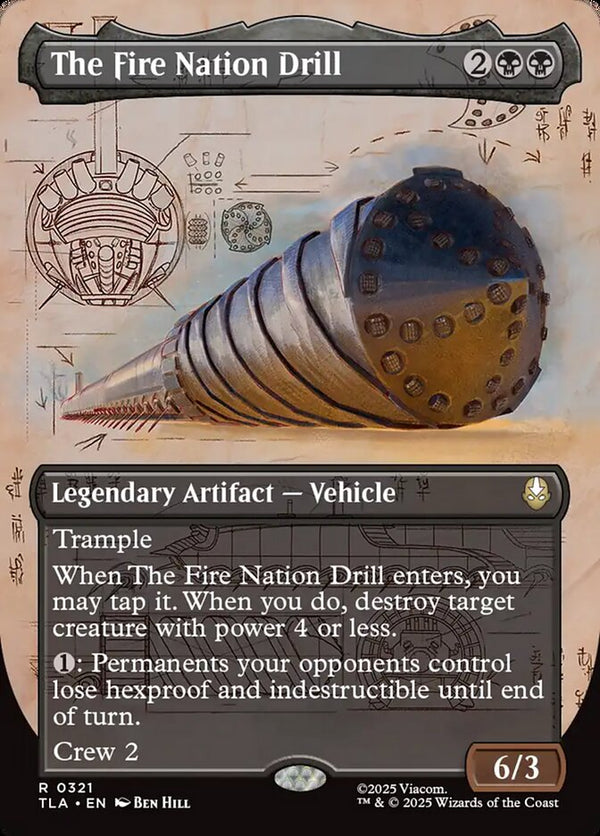The Fire Nation Drill (Borderless) - Magic: The Gathering