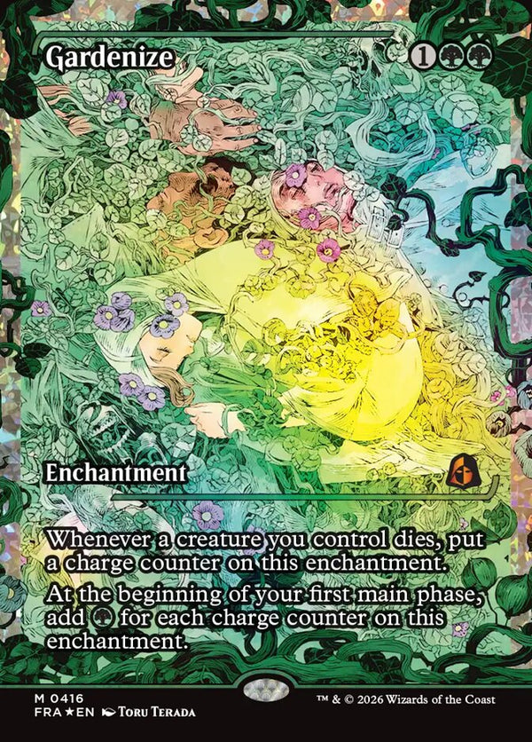Gardenize (Showcase) (Fracture Foil) (0416) (FRA 416) - Magic: The Gathering