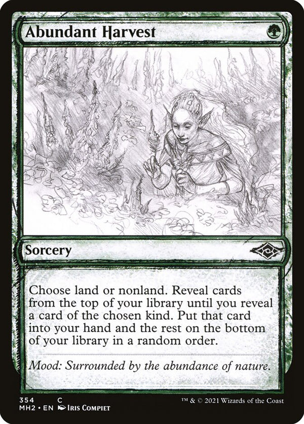 Abundant Harvest (Showcase) - Magic: The Gathering